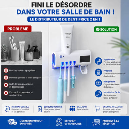 Distributeur de Dentifrice Automatique 4 en 1